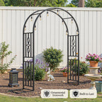 Metal Garden Arch, Heavy Duty Garden Trellis for Climbing Plants