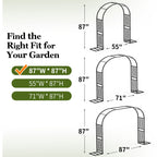 Metal Garden Arch, Heavy Duty Garden Trellis for Climbing Plants
