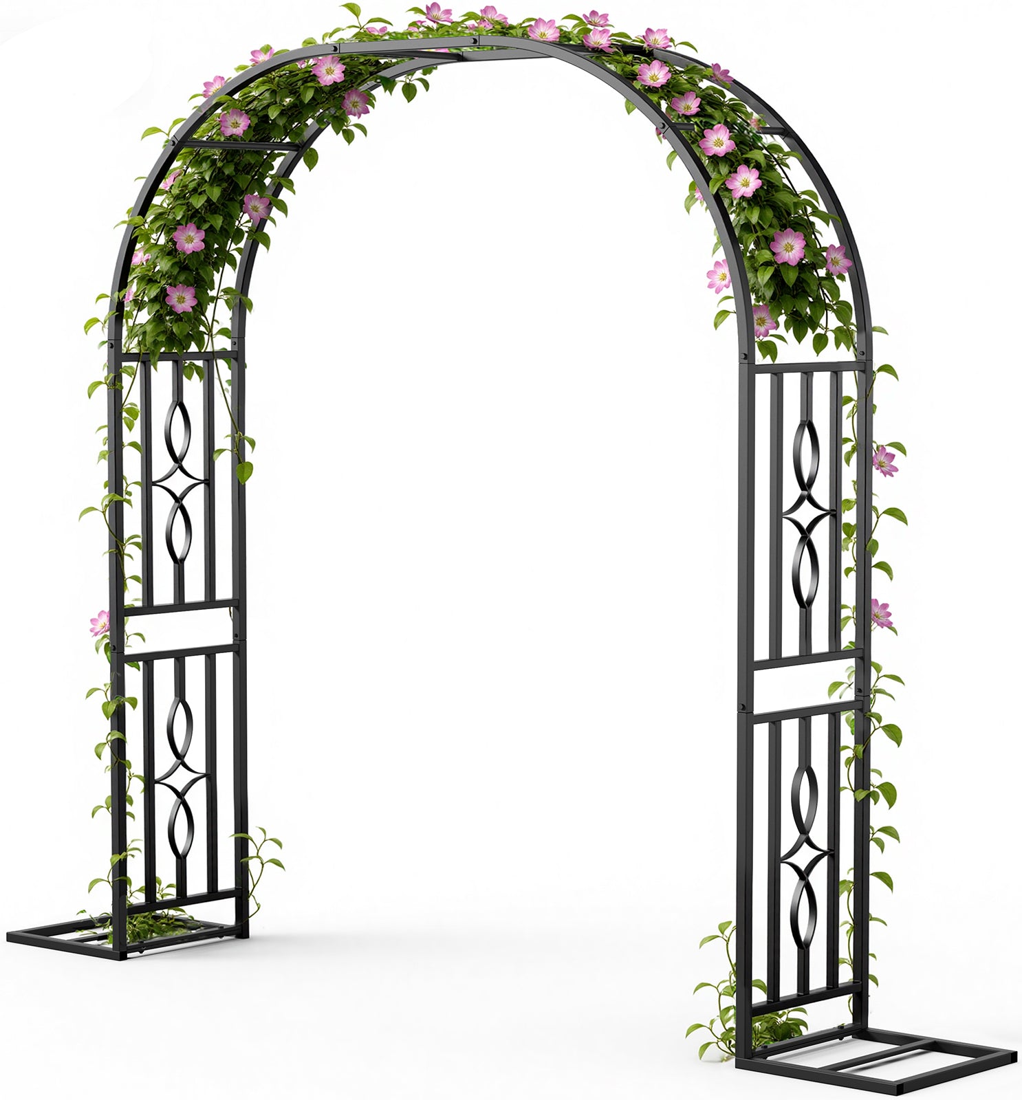 Metal Garden Arch, Heavy Duty Garden Trellis for Climbing Plants