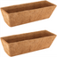 VOXOR 2PCS 24 Inch Trough Coco Coir Liners
