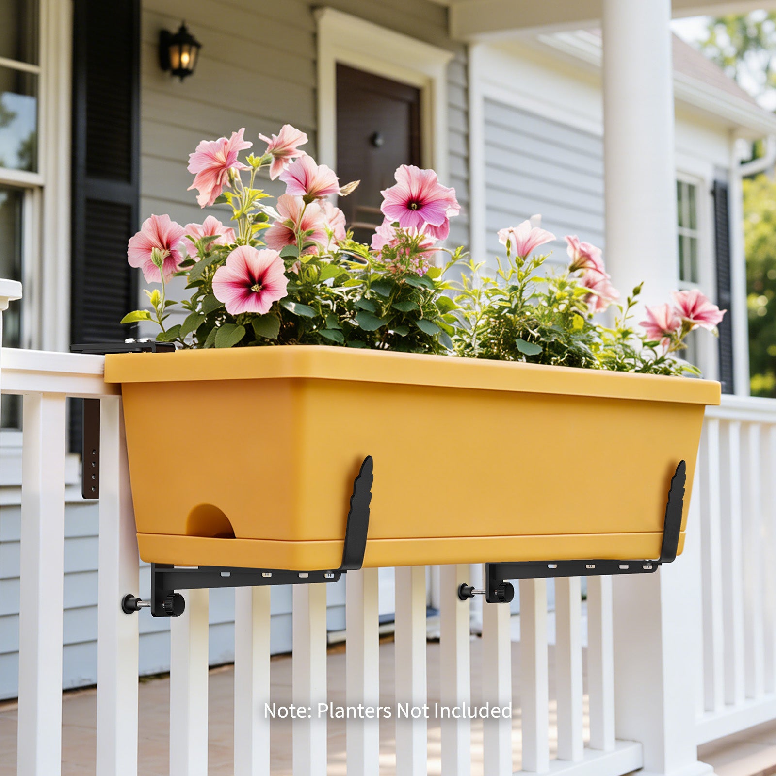 Window Box Brackets, Adjustable Planter Box Brackets,leaves