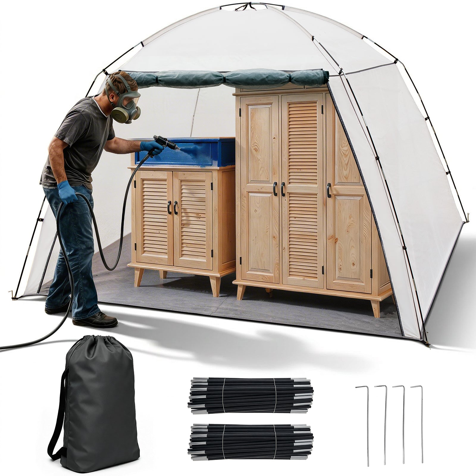 VOXOR Portable Paint Booth Tent