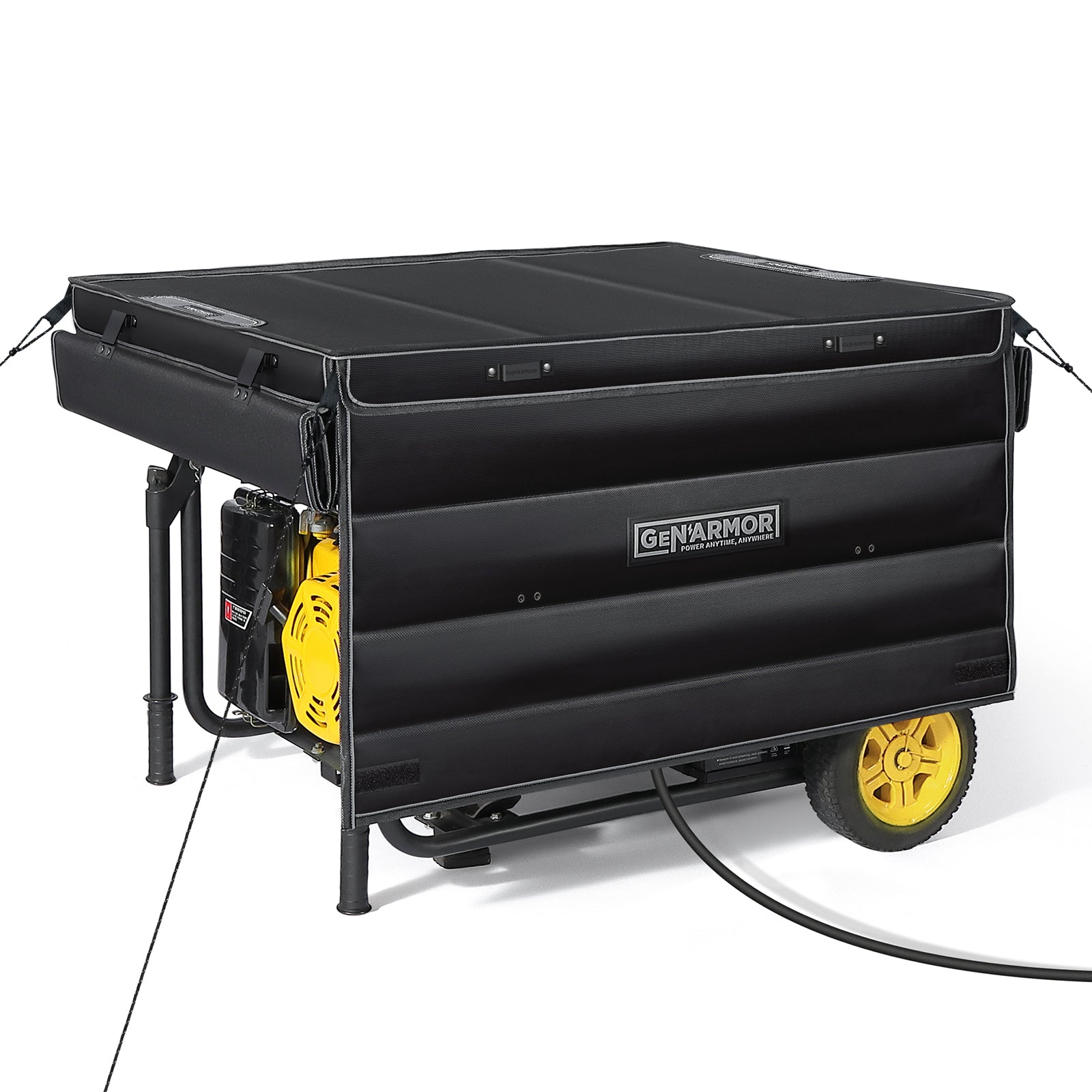 GenArmor Generator Covers While Running, 100% Waterproof Heavy Duty Tarps Generator Tent, Portable Outdoor Generator Enclosure for Most 4000w~13000w Generators Main image