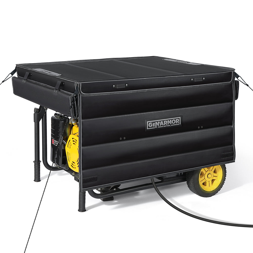 GenArmor Generator Covers While Running, 100% Waterproof Heavy Duty Tarps Generator Tent, Portable Outdoor Generator Enclosure for Most 4000w~13000w Generators
