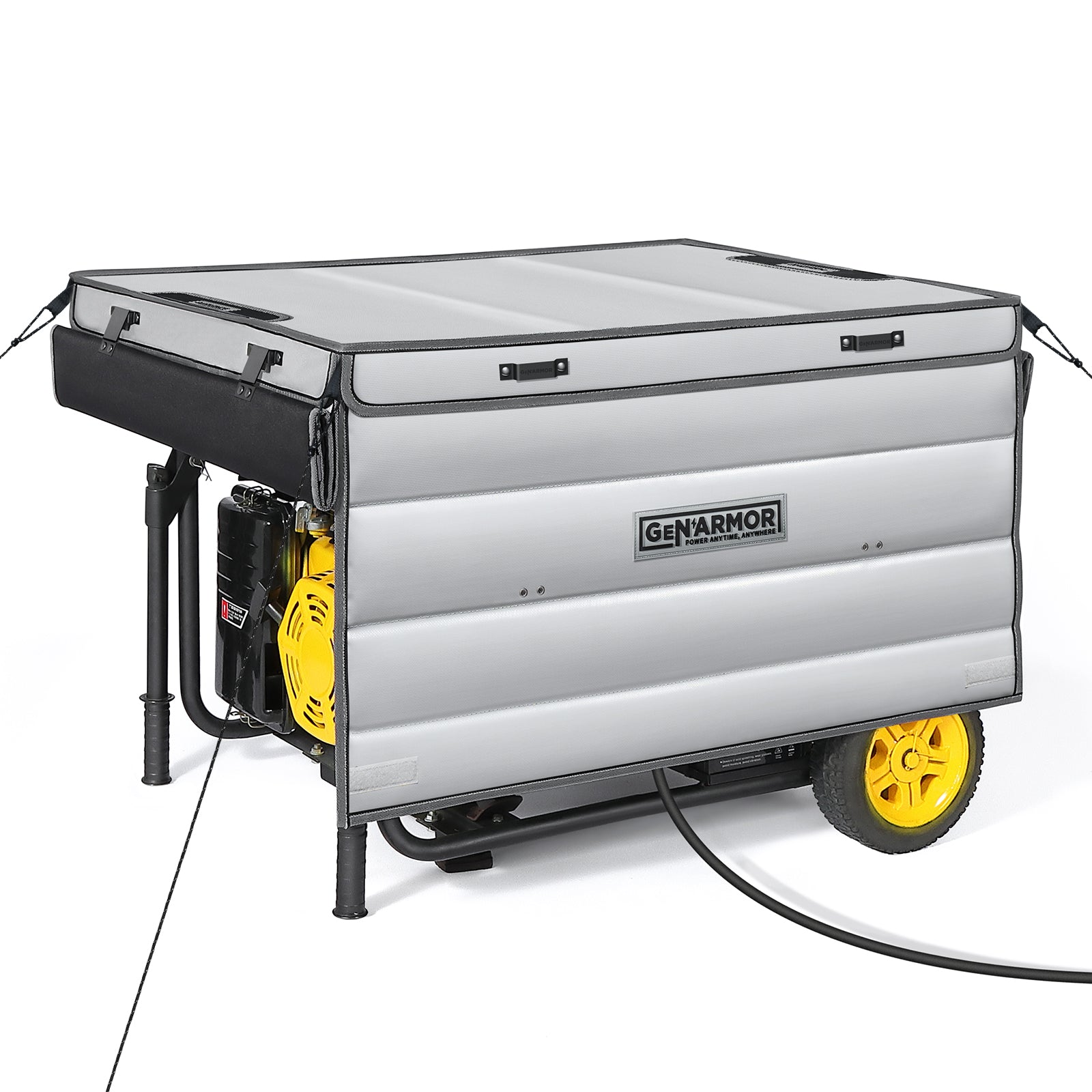 GenArmor Generator Covers While Running, 100% Waterproof Heavy Duty Tarps Generator Tent, Portable Outdoor Generator Enclosure for Most 4000w~13000w Generators Secondary image