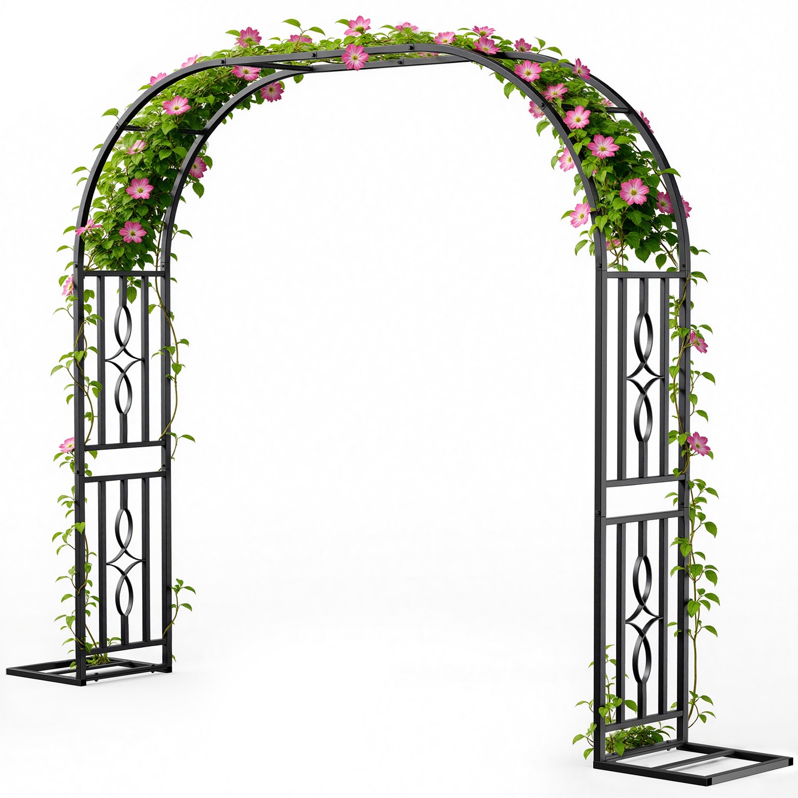 Metal Garden Arch, Heavy Duty Garden Trellis for Climbing Plants