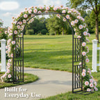 Metal Garden Arch, Heavy Duty Garden Trellis for Climbing Plants