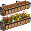 VOXOR Railing Planter Boxes Black