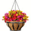 VOXOR Artificial Hanging Flowers with Hanging Baskets for Outdoors
