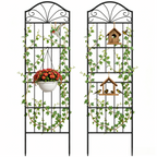 VOXOR Metal Trellis for Climbing Plants Outdoor,2 Pack