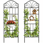 VOXOR Metal Trellis for Climbing Plants Outdoor,2 Pack