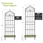 VOXOR Metal Trellis for Climbing Plants Outdoor,2 Pack