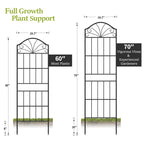 VOXOR Metal Trellis for Climbing Plants Outdoor,2 Pack