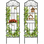 VOXOR Metal Trellis for Climbing Plants Outdoor,2 Pack