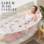 VOXOR Full Body Bath Pillow for Bathtub, Thick Bathtub Cushion, Luxury Tub Pillow for Bath for Headrest Neck and Back Support