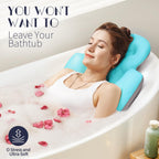 VOXOR Full Body Bath Pillow for Bathtub, Thick Bathtub Cushion, Luxury Tub Pillow for Bath for Headrest Neck and Back Support