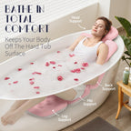 VOXOR Full Body Bath Pillow for Bathtub, Thick Bathtub Cushion, Luxury Tub Pillow for Bath for Headrest Neck and Back Support