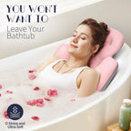 VOXOR Full Body Bath Pillow for Bathtub, Thick Bathtub Cushion, Luxury Tub Pillow for Bath for Headrest Neck and Back Support