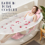 VOXOR Full Body Bath Pillow for Bathtub, Thick Bathtub Cushion, Luxury Tub Pillow for Bath for Headrest Neck and Back Support