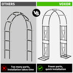 Metal Garden Arch, Heavy Duty Garden Trellis for Climbing Plants