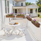 VOXOR Railing Planter Boxes Black