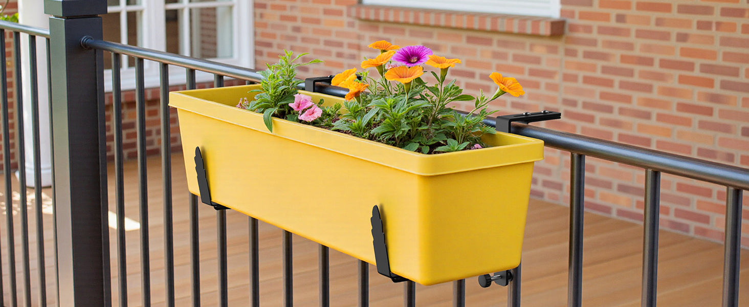 Window Box Brackets, Adjustable Planter Box Brackets,leaves